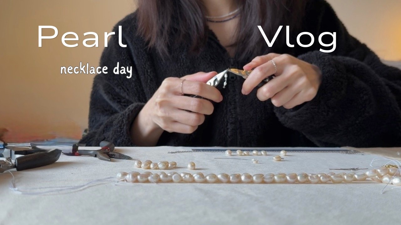 Designing a Minimal Pearl Necklace for My Brand | Studio Vlog