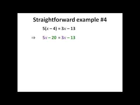 Man vs Maths Level 1 Algebra #5 -- Solving Linear