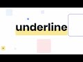 Underline chrome extension