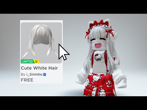 RBXNews on X: FREE UGC LIMITED: The Cute White Hair releases 4/8 @ 9:30 PM  EST in the Roblox Marketplace!  / X