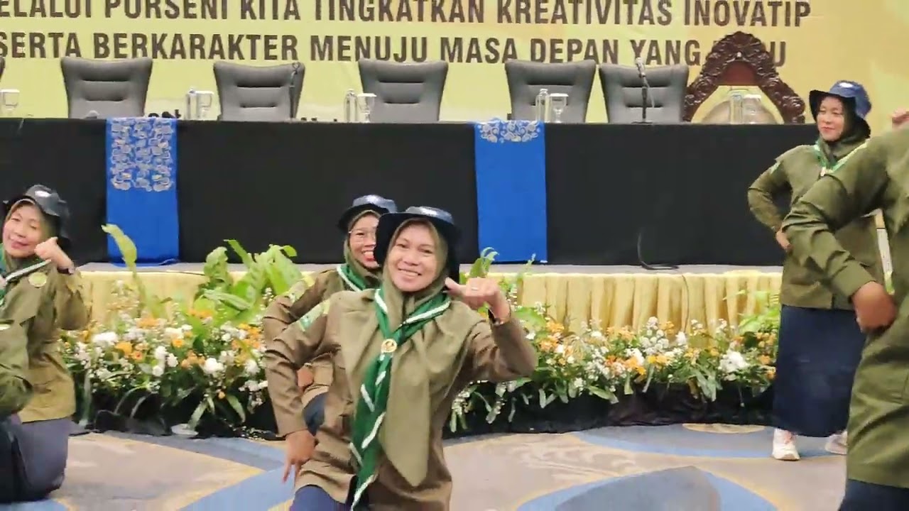 Senam PANDU HW PAUD IGABA Jawa Tengah dalam acara pembukaan PORSENI IGABA Tingkat Pusat 11-08-2023