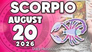 𝐒𝐜𝐨𝐫𝐩𝐢𝐨 ♏ URGENT❗️ DON’T SAY ANYTHING TO ANYONE PLEASE😔🙏 Horoscope for today AUGUST 20 2026🔮#zodiac