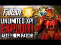 Fallout 76 | UNLIMITED XP! EXPLOIT! | Get LEVEL 900!  | AFTER PATCH! | INFINITE! AMMO & XP! Exploit!