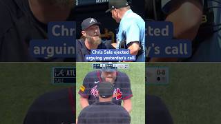 Chris Sale ejected arguing umpire’s call from previous game