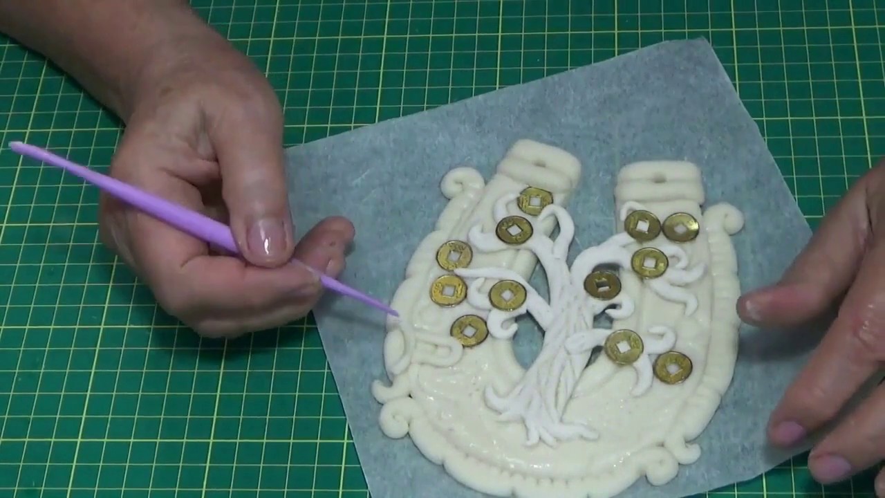 Сувенир оберег своими руками . Работа из солёного теста . ,, Денежное дерево ,,