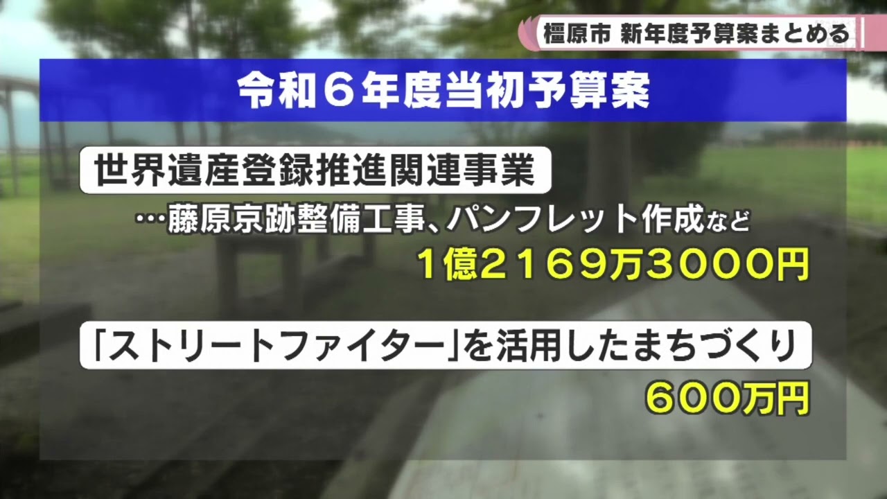 一般会計 総額488億円 橿原市 新年度予算案まとめる - YouTube