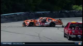 2015 Zippo 200 at The Glen - Daniel Suarez Airborne Crash