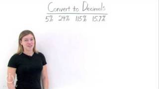 How Do You Turn a Percent Into a Decimal?