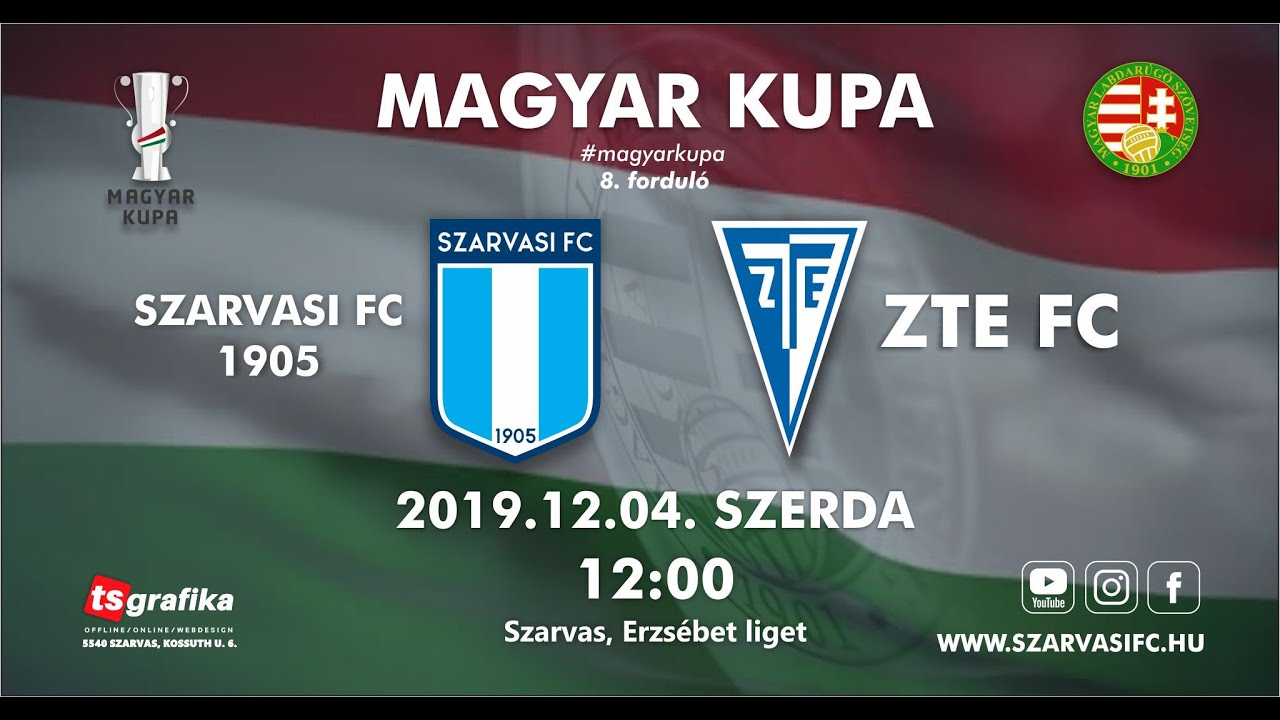 Magyar Kupa: Szarvasi FC 1905 - Zalaegerszegi TE (2019.12.04.)