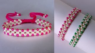 Diy Easy bracelet || How to make beads bracelet || friendship band / bracelet