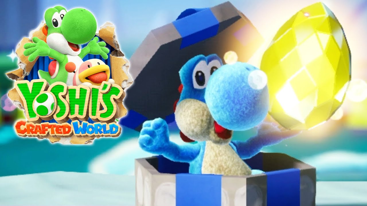 Yellow Dream Gem! Burt The Ball Boss Fight! | Slip Slide Isle! | Yoshi's Crafted World | Part 12