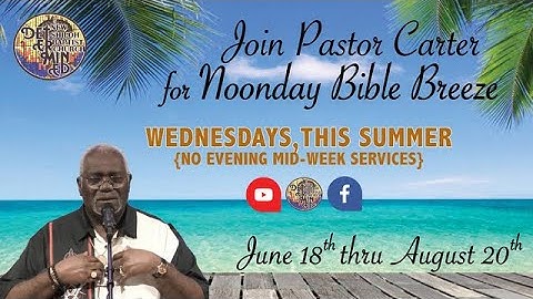 Noon Day Service | Dr. Harold A. Carter, Jr. | June 25, 2025 | Mid Week Worship