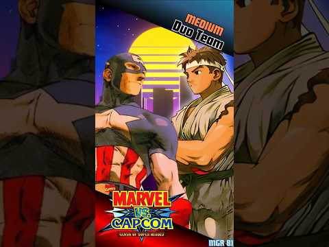 MvC - Ryu/ Captain America Duo Team Attack