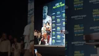 Jake Paul and the Problem Bot Enter Woodley Fight Press Conference