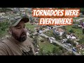 We were completely surrounded by tornadoes on our trip