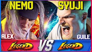 NEMO (Alex) vs SYUJI (Guile) – Legendary Alex vs Deadly Guile! | SF6