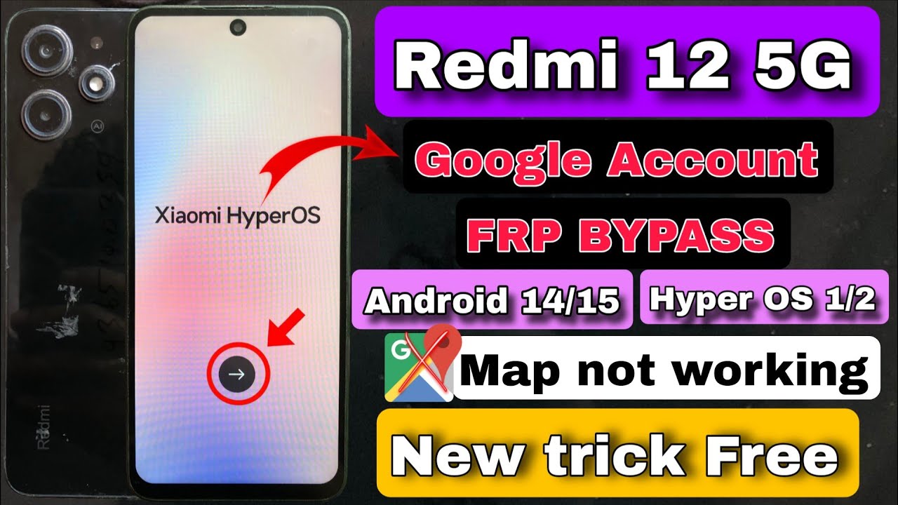 Redmi 12 5G FRP bypass android 15 || Redmi 12 5G Google Account