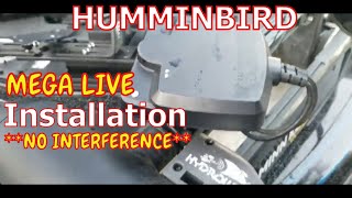 Humminbird Mega Live wiring and installation (No Interference and No issues!)