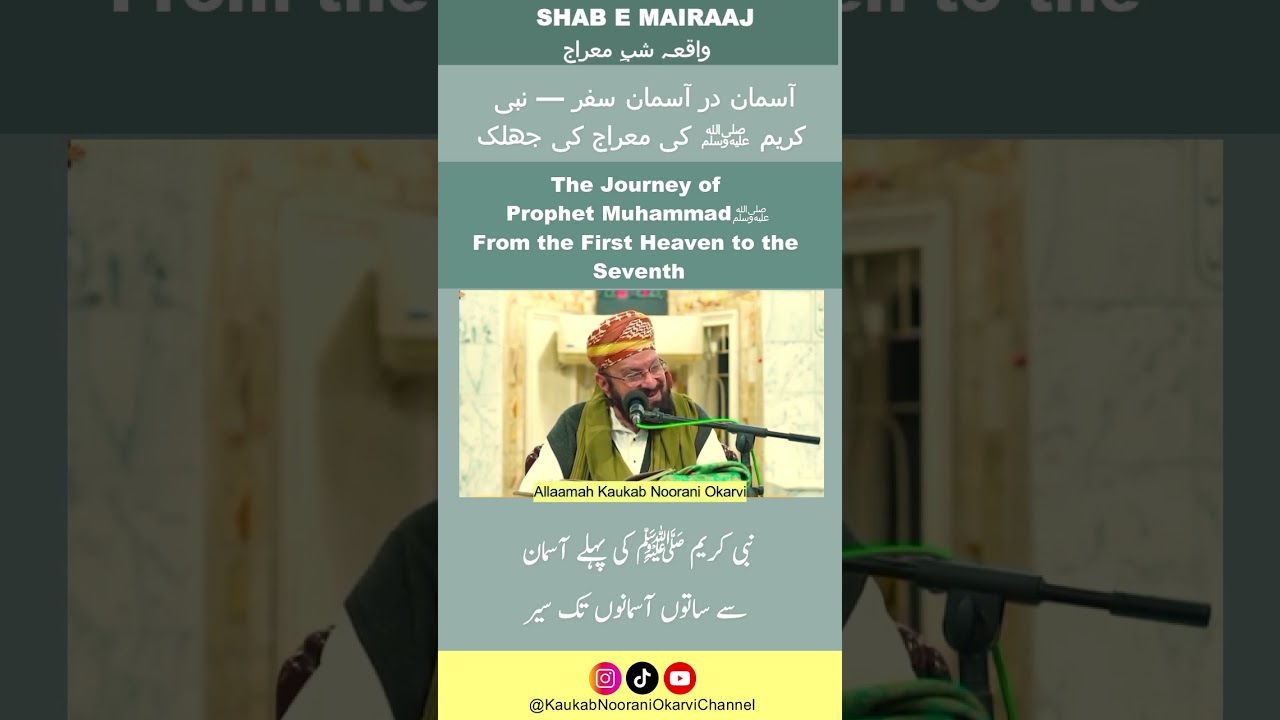 The Journey of Prophet Muhammadﷺ From the First Heaven to the Seventh