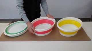 たためる洗い桶　Bassine