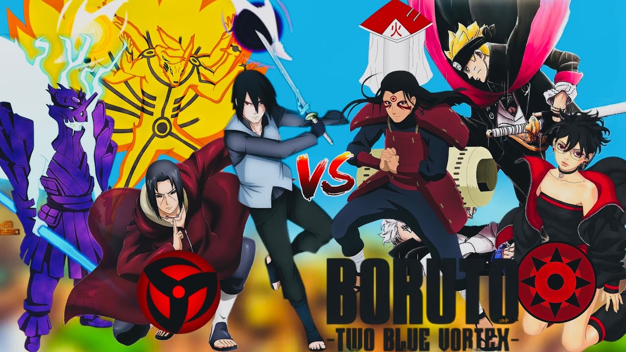 Sasuke 🆚 Boruto || Itachi 🆚 Sarada || Kurama 🆚 Hokage