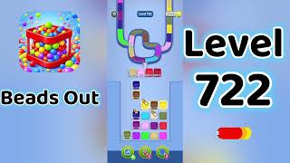Beads Out Level 722 Walkthrough 🧩✨ | Tricky Bead Puzzle Solution | Go Answer