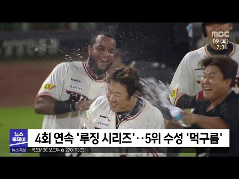 <strong>기아</strong> &amp;#39;불펜 부진*잔루&amp;#39;.. 5위 수성 빨간불[목포MBC 뉴스투데이]
