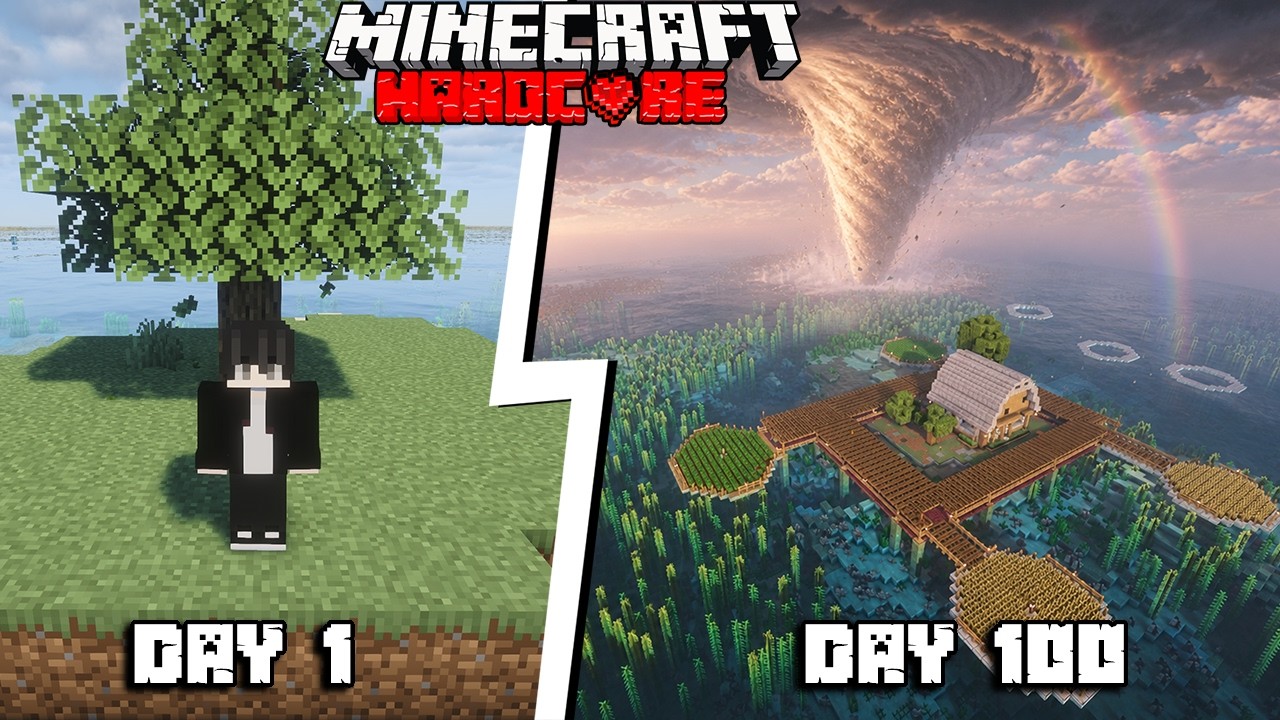 MÌNH SINH TỒN 100 NGÀY TRONG MINECRAFT Ở TRÊN MỘT HÒN ĐẢO HOANG DÃ SIÊU ...