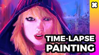 Taylor Swift - Digital Speed Painting (Procreate App on Apple iPad Pro) screenshot 5