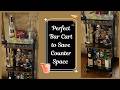 Perfect OKZEST 3-Tier Rolling Bar Cart with Plenty of Storage and Bartending Book Decoration Review