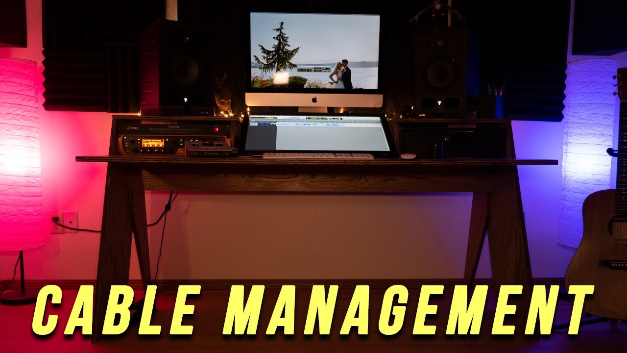 Le câble management de son home studio - SynthFood