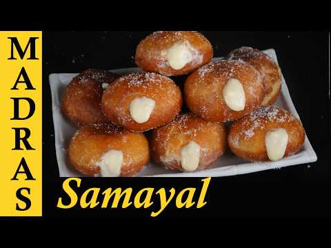 Cream Filled Italian Donuts | Bombolini Recipe in Tamil