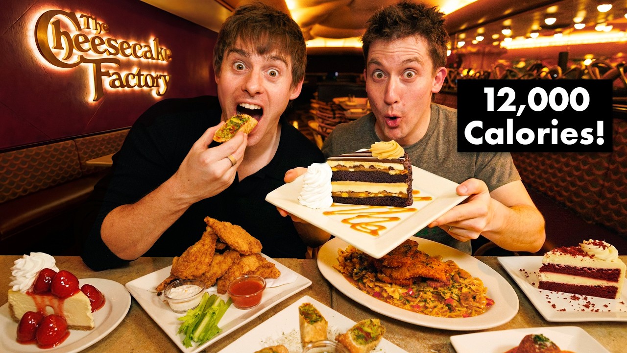 Two Brits go to Cheesecake Factory for the first time!