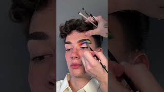 James Charles Does Rainbow Eyeshadow | Instagram Story