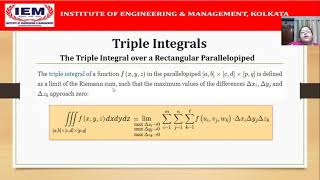 Multivariate Integration - Lecture 12