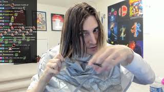 xQc cuts his own hair (Full Session)
