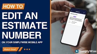 How to Update or Edit an Estimate Number on Your Cost Estimator App