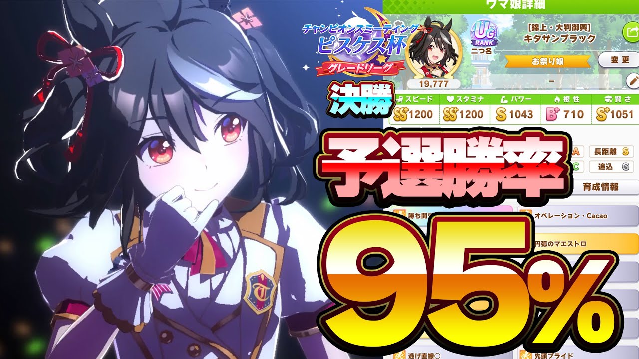 ウマ娘 圧倒的な強さでピスケス杯決勝 チャンピオンズミーティング Youtube