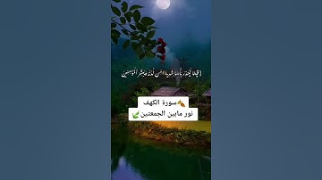 سورة الكهف نور بين الجمعتين 🕌⚘️💛حالات واتس اب قرآن كريم #جمعة_مباركة #حالات_واتس #حالات_واتساب