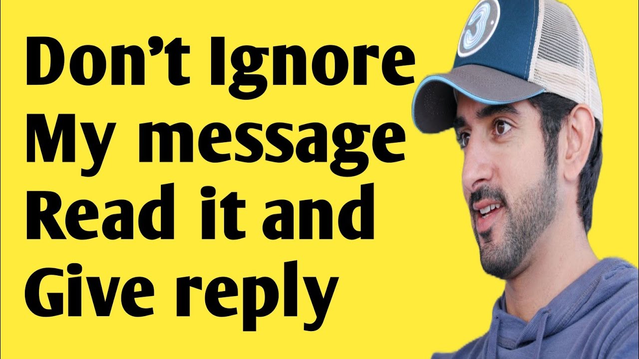 Не игнорируйте мои сообщения, прочитайте их и дайте ответ|fazza shaikh Hamdan|fazza New English t...