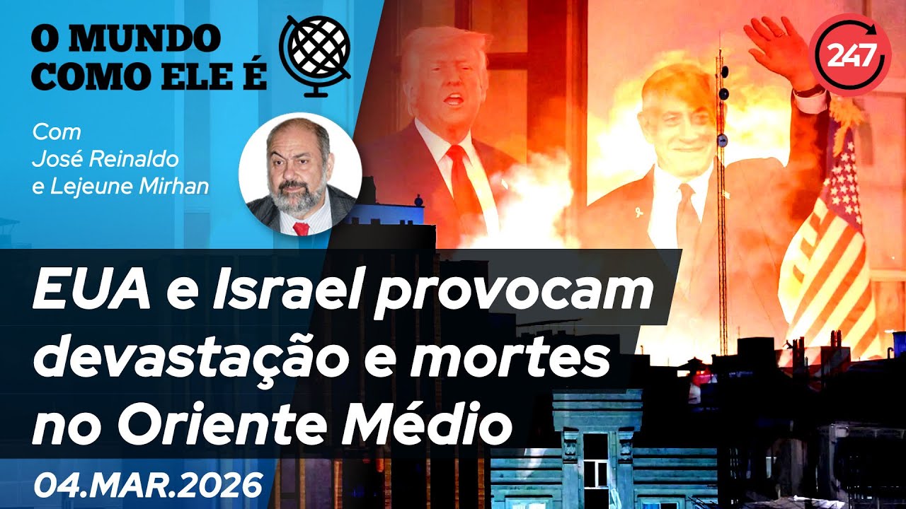 O mundo como ele é - EUA e Israel provocam devastação e mortes no Oriente Médio 4.3.26