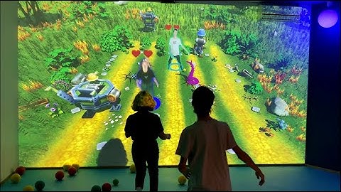 Interactive wall - Zombie attack. New attractions for amusement parks.