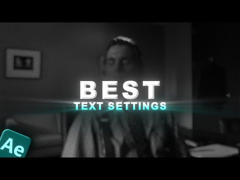 Best 'TEXT GLOW SETTINGS' For Your Edits | After Effects