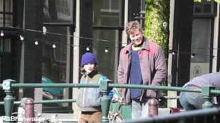 Brad Pitt In Amsterdam