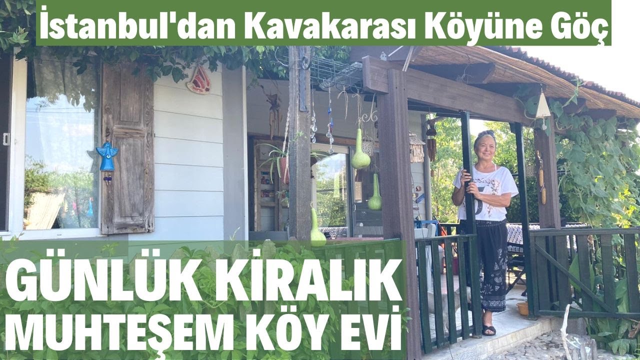 İSTANBUL'DAN KAVAKARASI KÖYÜNE GÖÇ | 1 Dönüm Portakal Bahçesi İçinde Günlük Kiralık Köy Evi