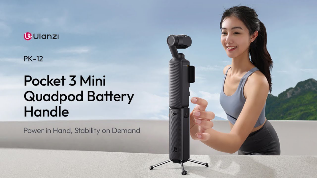 Power Bank ULANZI BG-3 Con Impugnatura: 10000mAh, Ricarica Rapida, Per Action Cam E Smartphone – Include Treppiede - 4