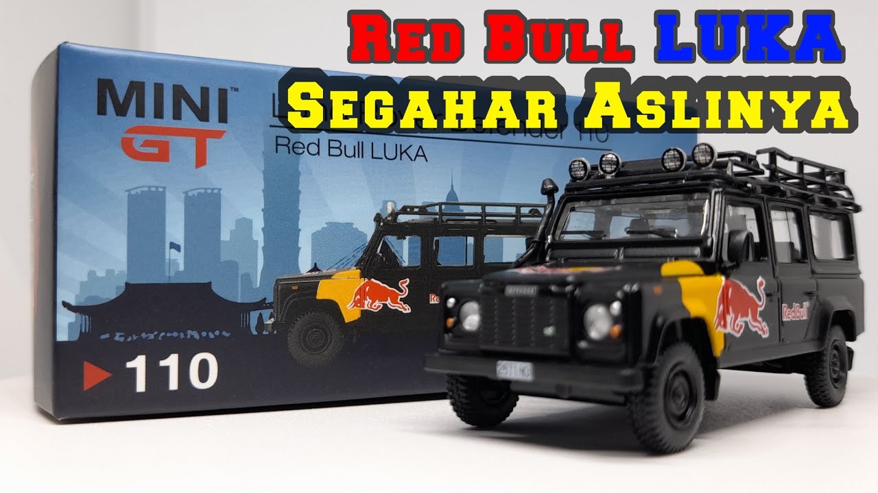 MINI GT Gagah, Land Rover Defender 110, Red Bull Luka, @bali.diecast