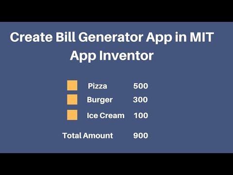 How to make Bill Generator App in MIT App Inventor 2 | Tutorial #3