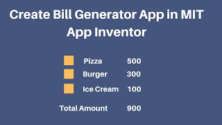 How to make Bill Generator App in MIT App Inventor 2 | Tutorial #3 screenshot 2
