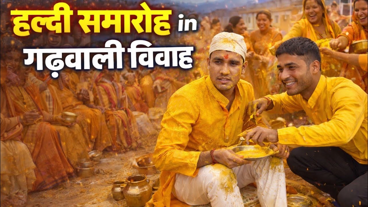 Haldi in garhwali shadi 